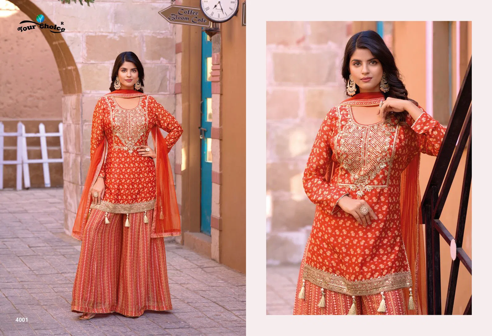 Ginni Vol 4 By Your Choice Designer Chinon Readymade Suits Orders In India